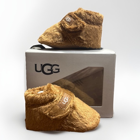 UGG Other - Ugg Unisex Bixbee Baby Fur Booties Size 0/1
